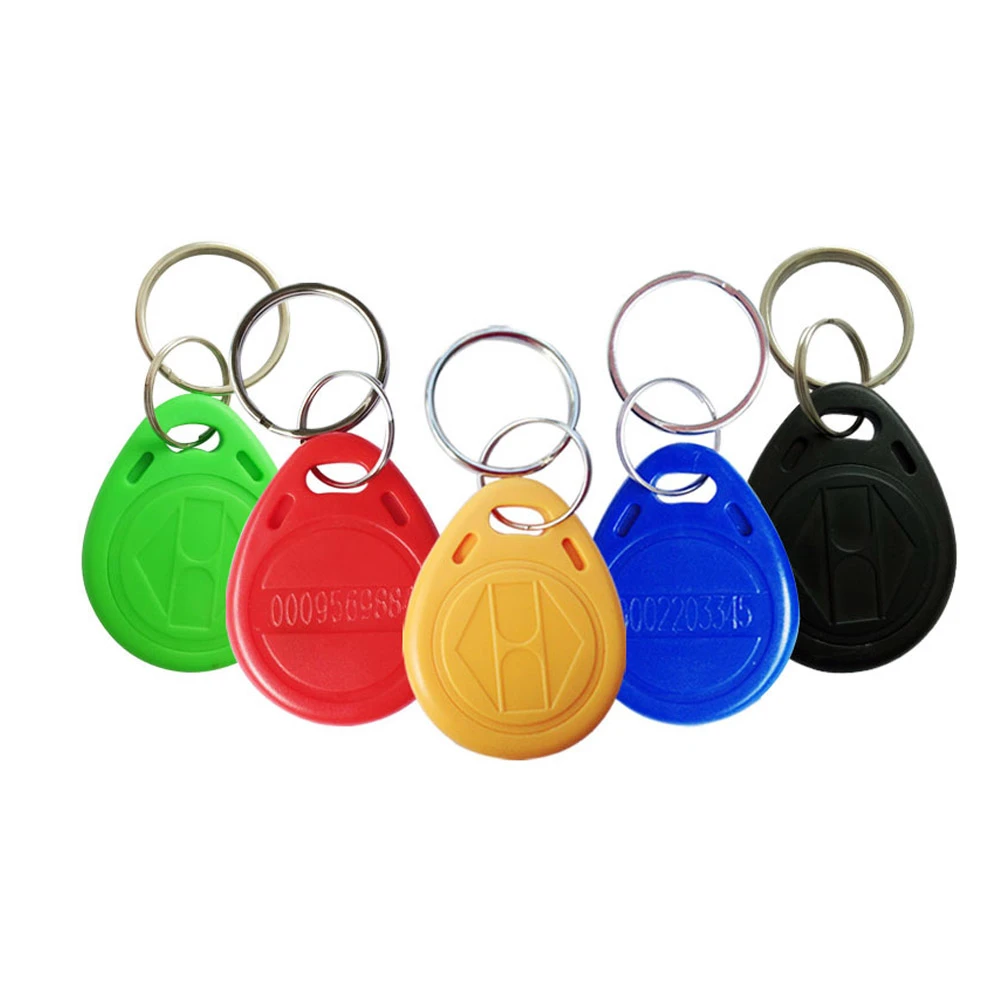 digital keypads 100pcs RFID 125KHz Tag  TK4100 EM4100 Proximity Keyfobs Tags RFID Card for Access Control Time Attendance garage remote control