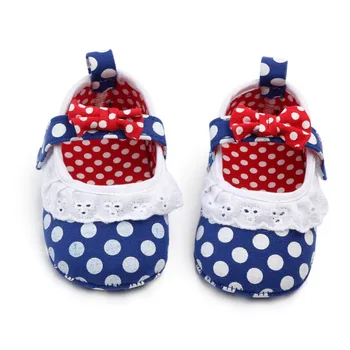 

Newborn Baby Girls Bowknot Dress Princess Cloth Shoes Soft Sole Pram Anti-slip Prewalkers Casual First Walkers Shoes