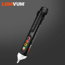 LOMVUM автоматический выключатель Finder карандаш тестер напряжения бесконтактные тестеры напряжения 12-1000 В переменного тока светодиодный фонарик звуковой детектор ручка