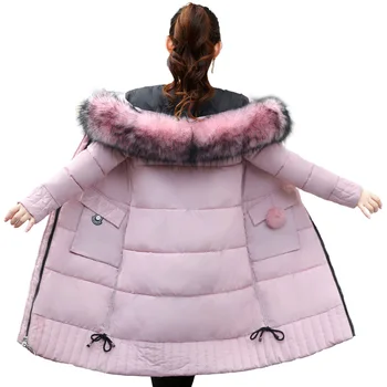 

New Long Parkas Female Womens Winter Jacket Coat Thick Cotton Warm Jacket Womens Outwear Parkas Plus Size Fur Coat 2018