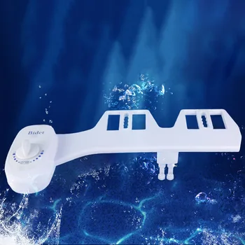 

Toilet Bidet Seat Double Cleaning Water Nozzles Sprayer Bathroom Hygienic