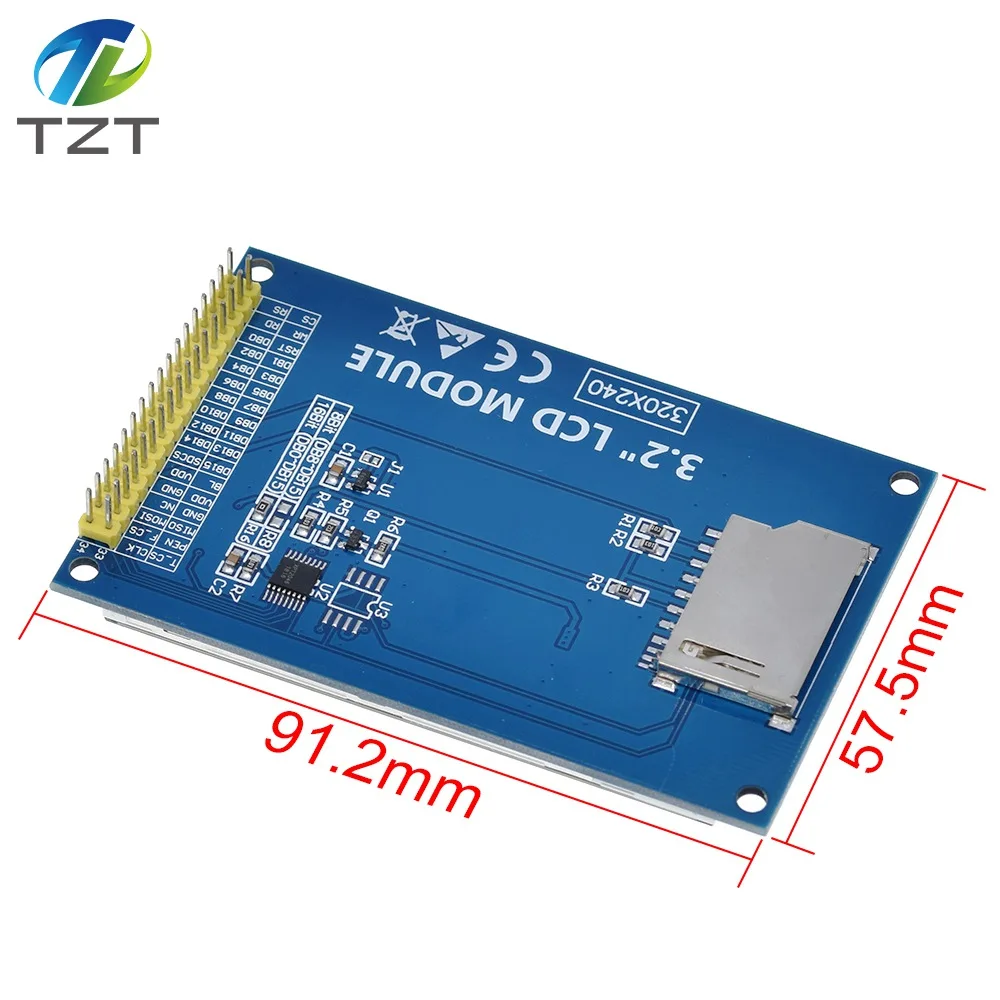 TZT 3,2 дюймовый TFT lcd сенсорный экран модуль Дисплей Ultra HD 320X240 ILI9341 для Arduino 3,2 ''320240 240x320 240320 2560 diy