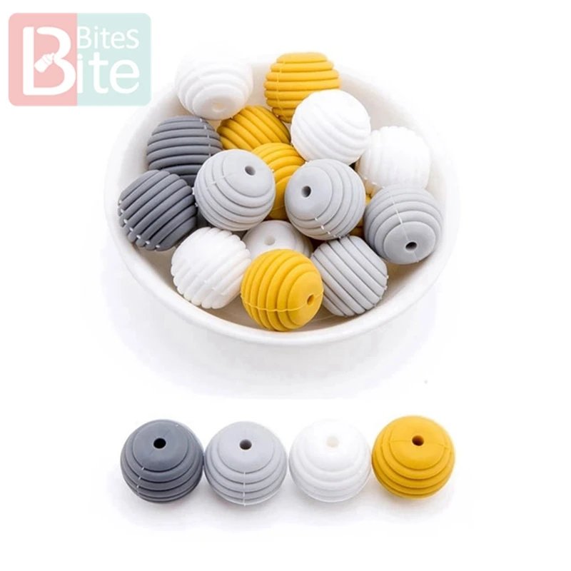 Lassen sie machen Silikon Perlen beiringe 15 мм 5 штюке DIY Gewinde Silica Perlen BPA FREI 4-6 Monate spirale пищевая Марка Silik
