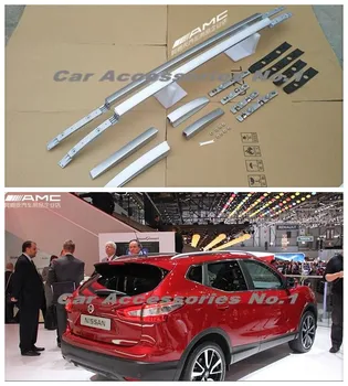 

High quality Aluminum alloy Roof Racks Luggage Rack Fits For Nissan Qashqai J11 2014 2015 2016 2017