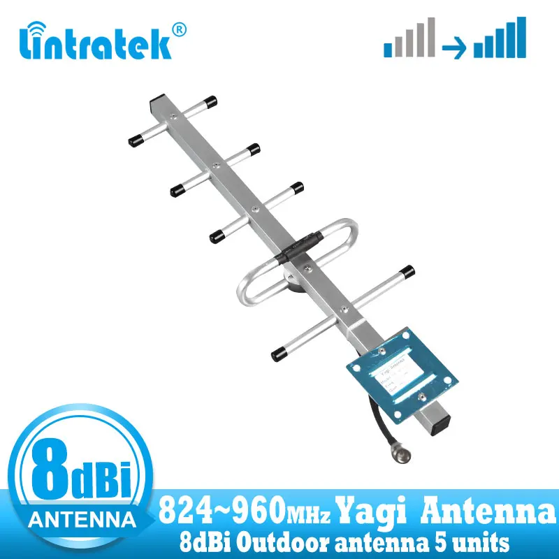 Lintratek открытый gsm усилитель Сигнала Антенна 8 dbi CDMA 850 900 сотовый телефон