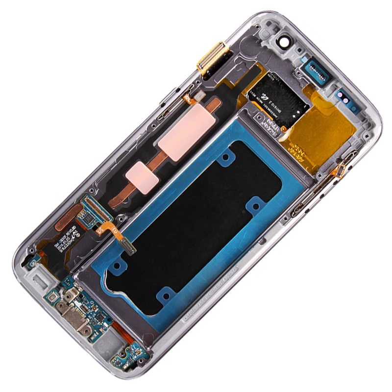 Оригинальный G930F дисплей для Samsung Galaxy S7 ЖК с рамкой 5 1 &quotS7 SM сенсорным