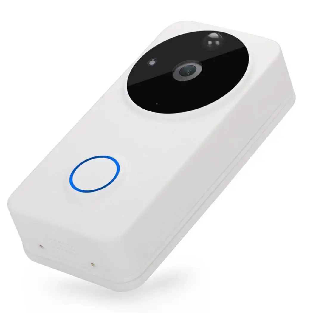 

Wireless Smart 1080P HD Security WiFi Black, Gray Camera Video 166 Degree Wide Angle 2.4GHz 170mAh Doorbell