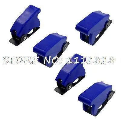 

5 x Aircraft Style Blue Toggle Switch Safety Flip Guard 12mm/0.47