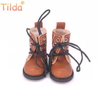 Tilda 1/8 Doll Boots Toy Shoes For Blythe OB24 OB26,Lovely Mini Short Boots for Blyth EXO Korea KPOP 15cm Plush Doll Accessories 1