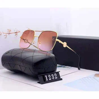 

POLICE Retro Square Sunglasses Women Brand Designer Metal Frame Oversized Sun Glasses Fashion Radient Shades Oculos UV400 Gafas