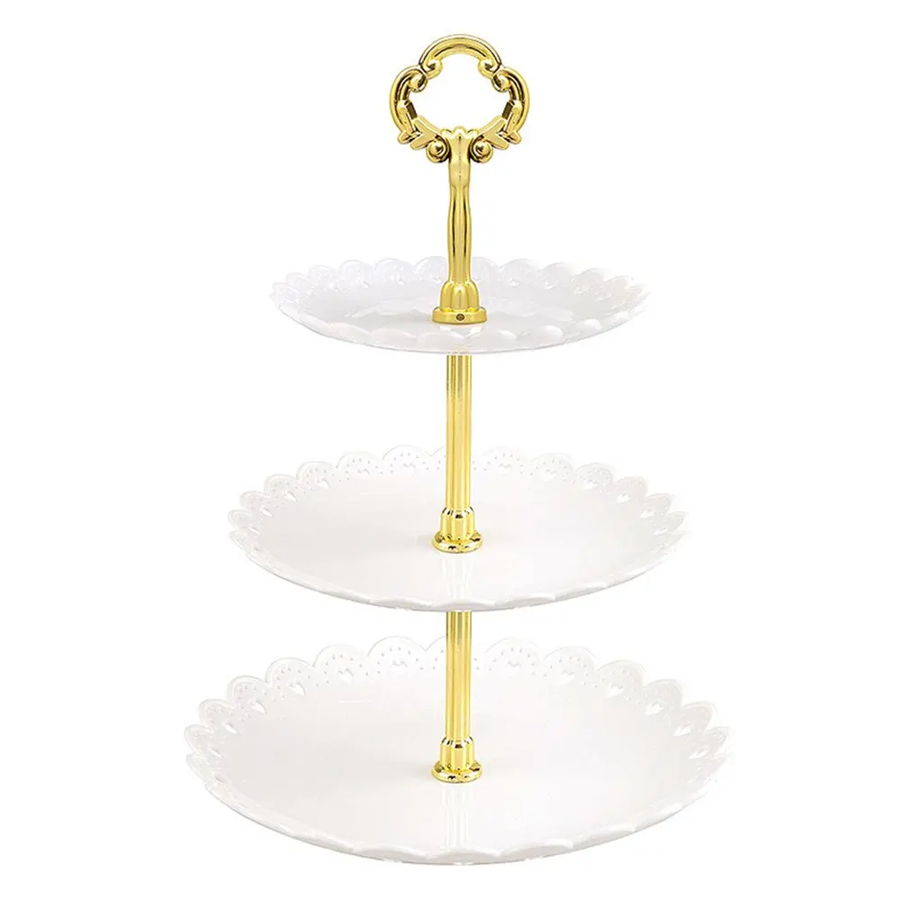 3 Tier Cake Stand Plastic Tray Display Rack Party Tableware Bakeware Cake Decorating Tools cake stand cake tray