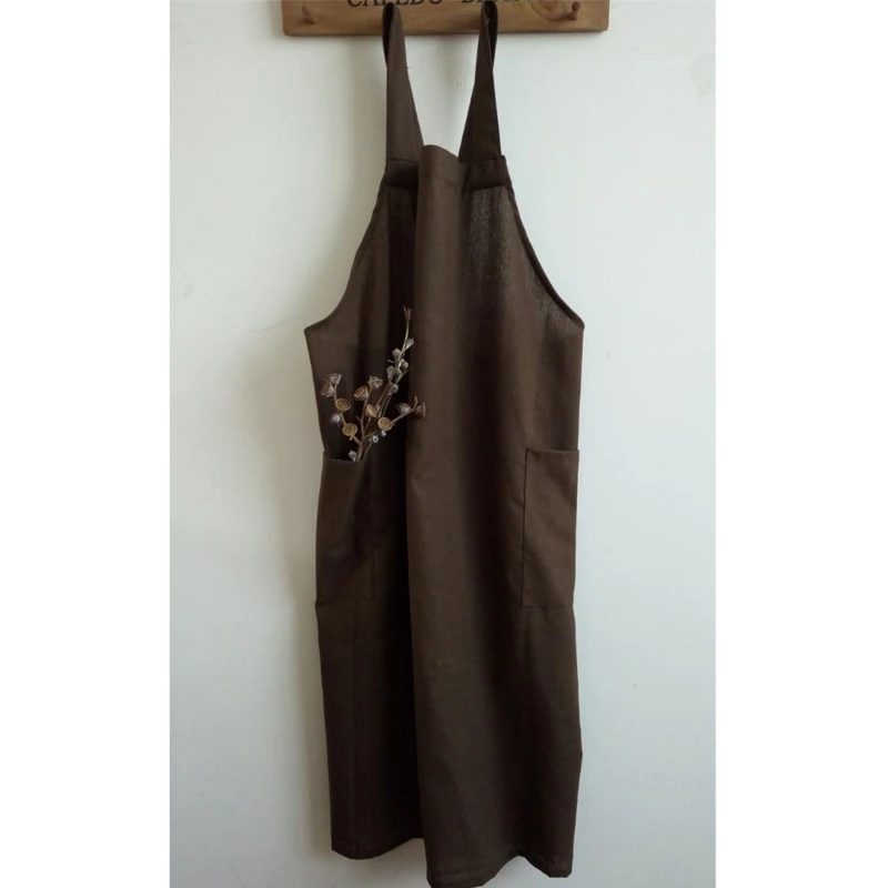 Scandinavian Cotton linen Apron women unisex aprons Gardening Florist Coffee Shops Kitchen Baking cleaning Aprons Pastry Uniform