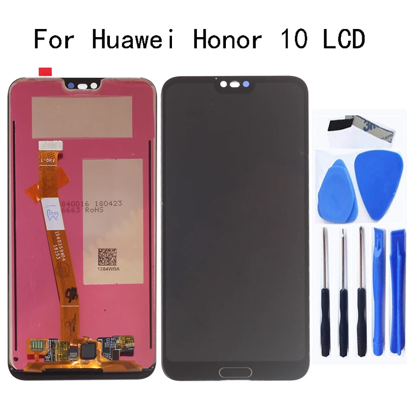 

5.84" Original For Huawei Honor 10 Full LCD Display+Touch Screen DIgitizer Assembly replacement for honor10 bkl-l04 Repair parts