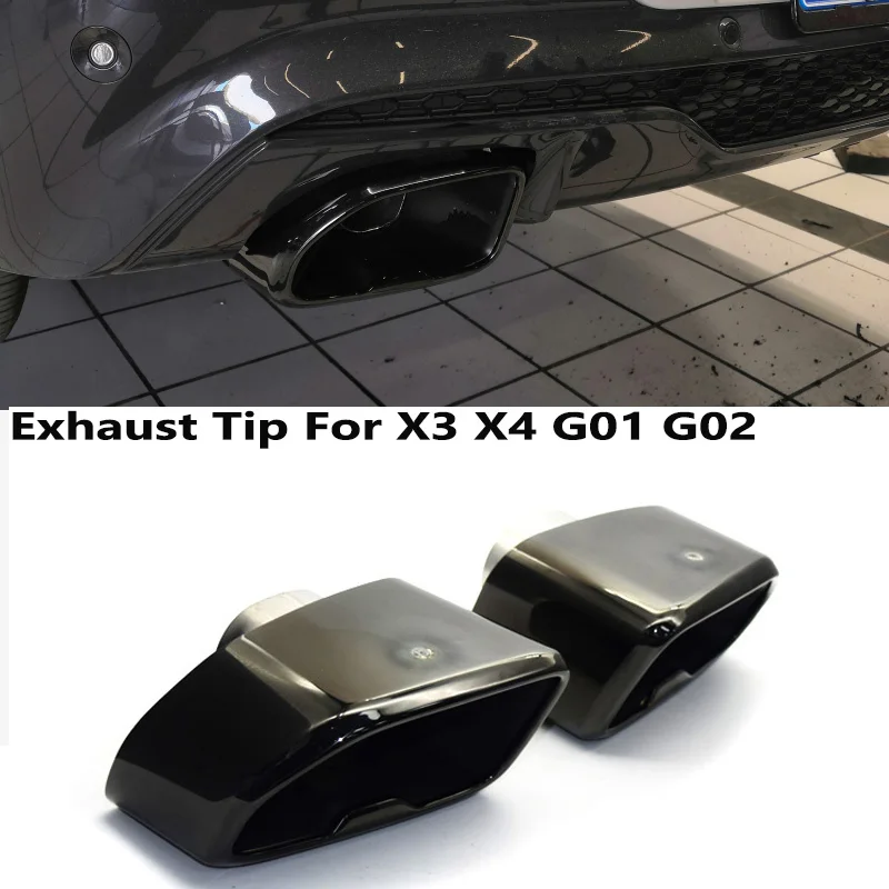 Наконечник Выхлопной Трубы для BMW G01 G02 X3 X4 из нержавеющей стали 2019-2020 1 пара |