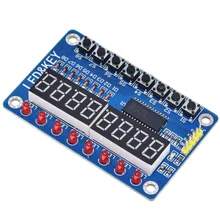 

1PCS TM1638 8-Digit Button Digital Tube LED Display Module