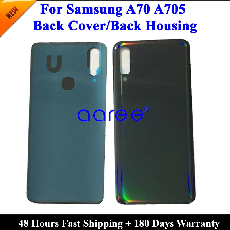 

Back Glass For SAMSUNG A40 Back Cover Back Housing For Samsung A50 Back Housing Door With adhesive For A70 Battery Cover