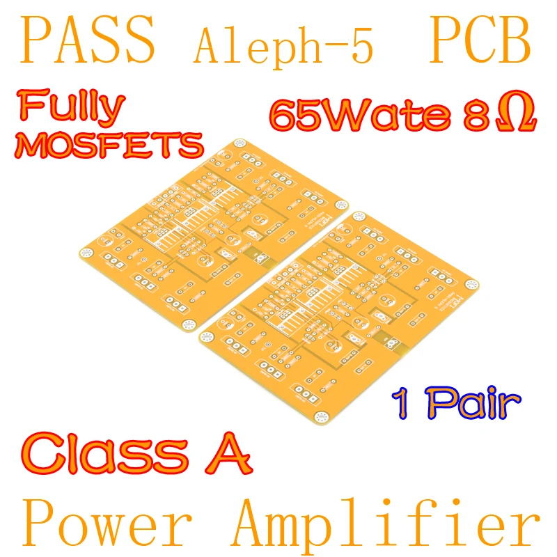 Mofi-pass Aleph5 a5 Totalmente Mosfets Classe a Amplificador de Potência Pcb