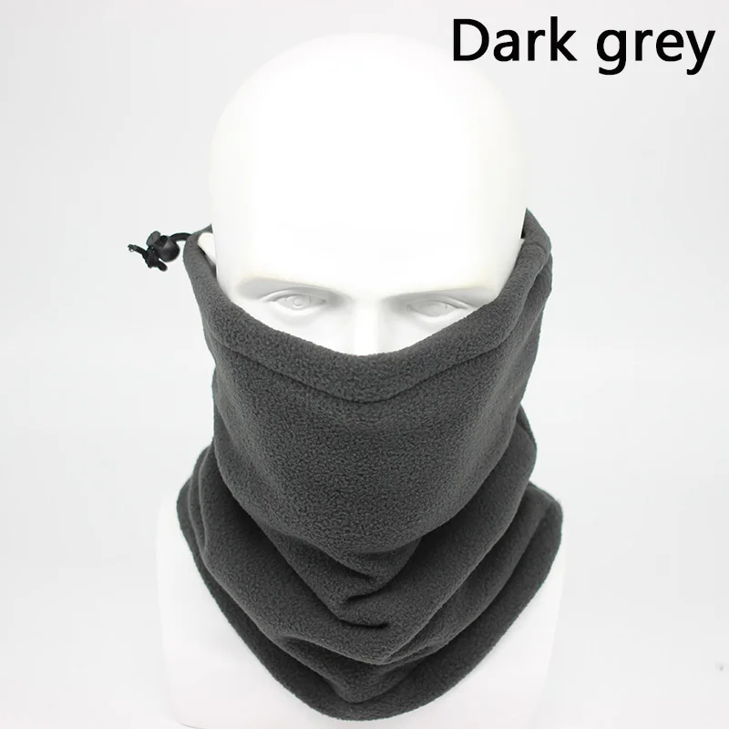Dark grey Модная мужская зимняя однотонная бандана, повязка на голову, шарф, теплый Многофункциональный бесшовный трубчатый головной шарф, маска для лица, кольцо, шарф унисекс - Цвет: Dark grey