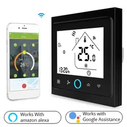 Термостат универсальный кондиционер умный водонагреватель ЖК-экран Электрический сенсорный контроль wifi голосовое Зондирование для Google Home