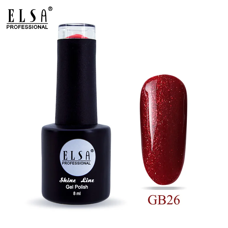 Elsa Гель-лак набор все для маникюра Полупостоянный Vernis топ и Базовое покрытие УФ-гель лак замочить ногтей художественный Гель-лак для ногтей - Цвет: GB26