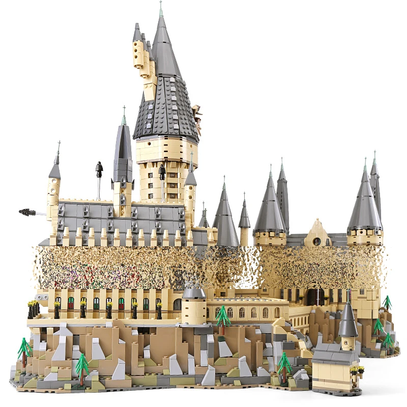 Фильм серии замок Hogwartsly модель строительные блоки совместимы 71043 16060 классические архитектурные игрушки