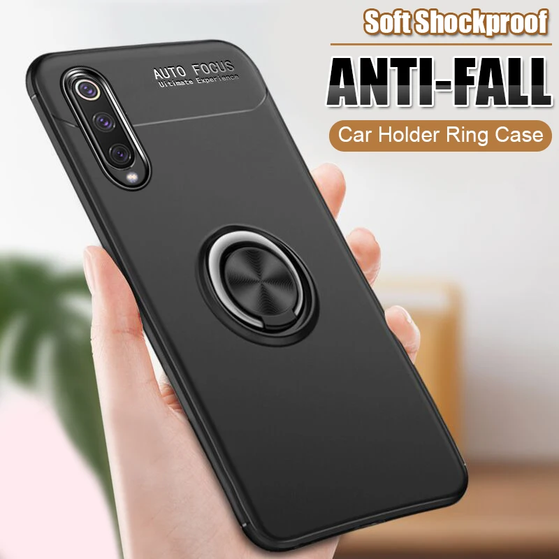 Роскошная мягкая броня кольцо чехол для телефона Xiaomi Mi 8 Lite 9 SE 9T Pro CC9e A1 A2 A3 ультра