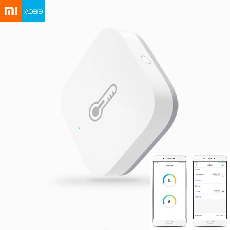 Распродажа Xiaomi Aqara Smart Air давление Температура Влажность Датчик окружающей среды работает с Android IOS Mijia приложение управление