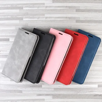 

10pcs/lot Automatic Magnetic Wallet Flip Phone Case For Moto G8 Power Lite TPU in inner Cover