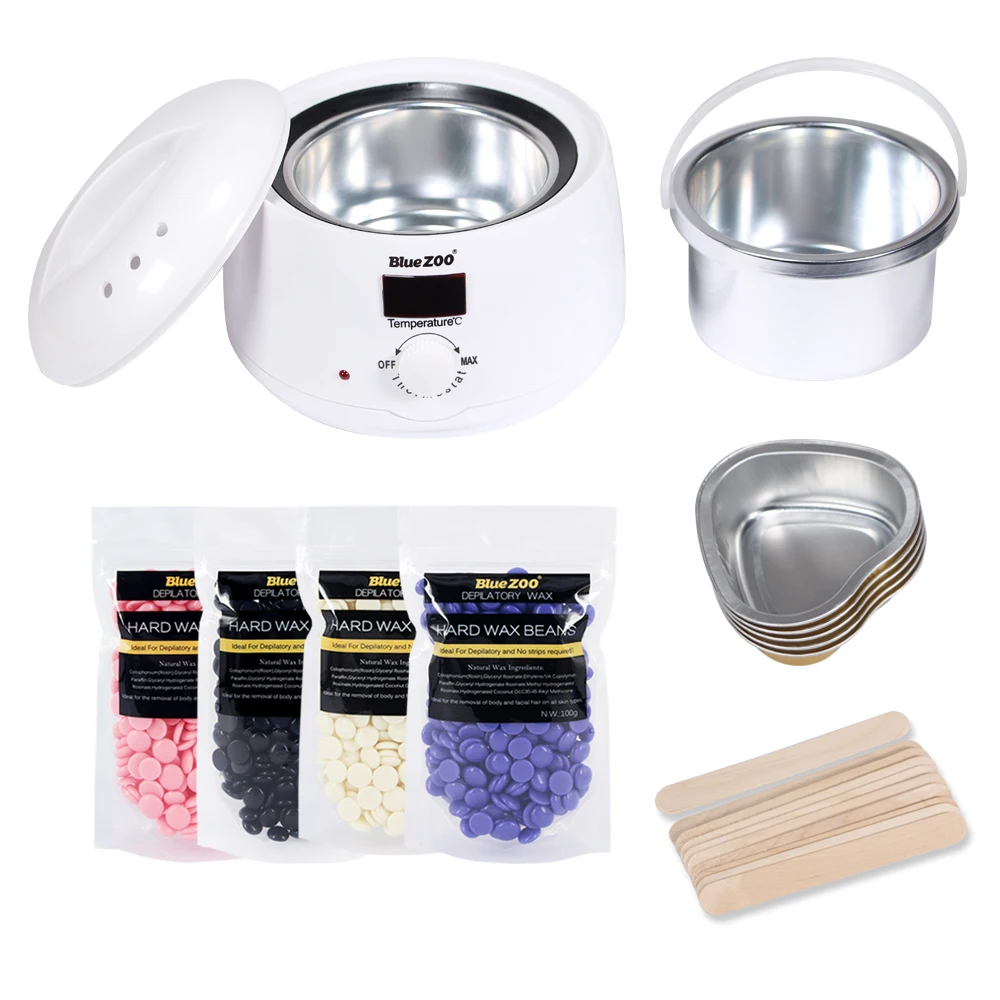 

Wax Warmer Wax Therapy Machine Wax Bean Heater Professional Mini Suit White Body Kerotherapy Hairdressing Facial Care