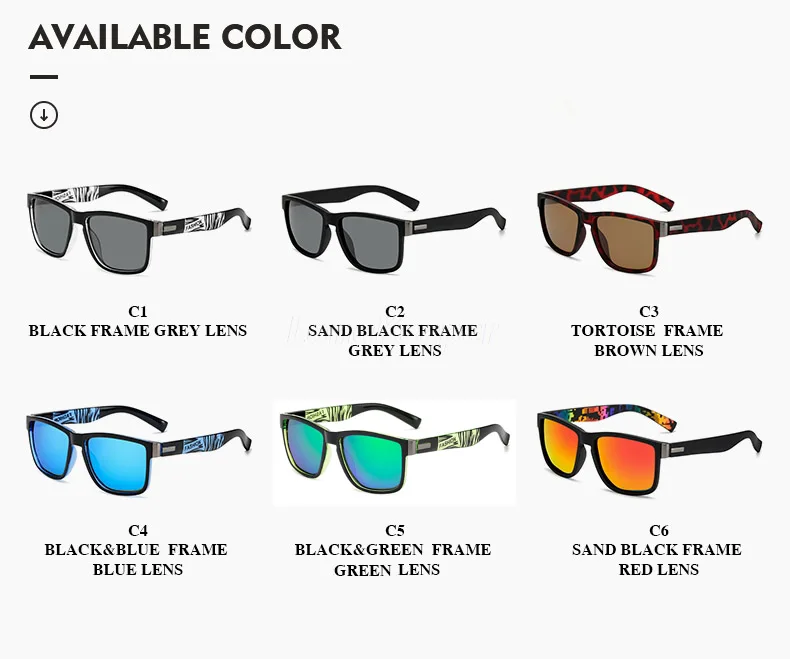 Мужские и женские классические ретро поляризационные солнцезащитные очки longkeader, модные, легкие, дизайн, квадратная оправа,, УФ-защита, очки для вождения