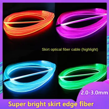 

Ultra-Bright Optical Fiber Lamp Transparent Clip Edge 3mm Side Luminous Fiber Applicable to Car Interior decoration Light Bar