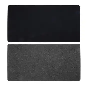 

Simple Felt Cloth Mouse Pad Keyboard Cushion Office Home Desk Mat Supplies 630 x 325 x 2mm Black/ Dark grey