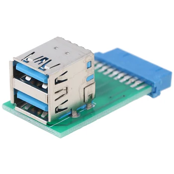 

Universal Motherboard 19 Pin Header To 2 Ports USB 3.0 Type A Female Port HUB Adapter PC Computer