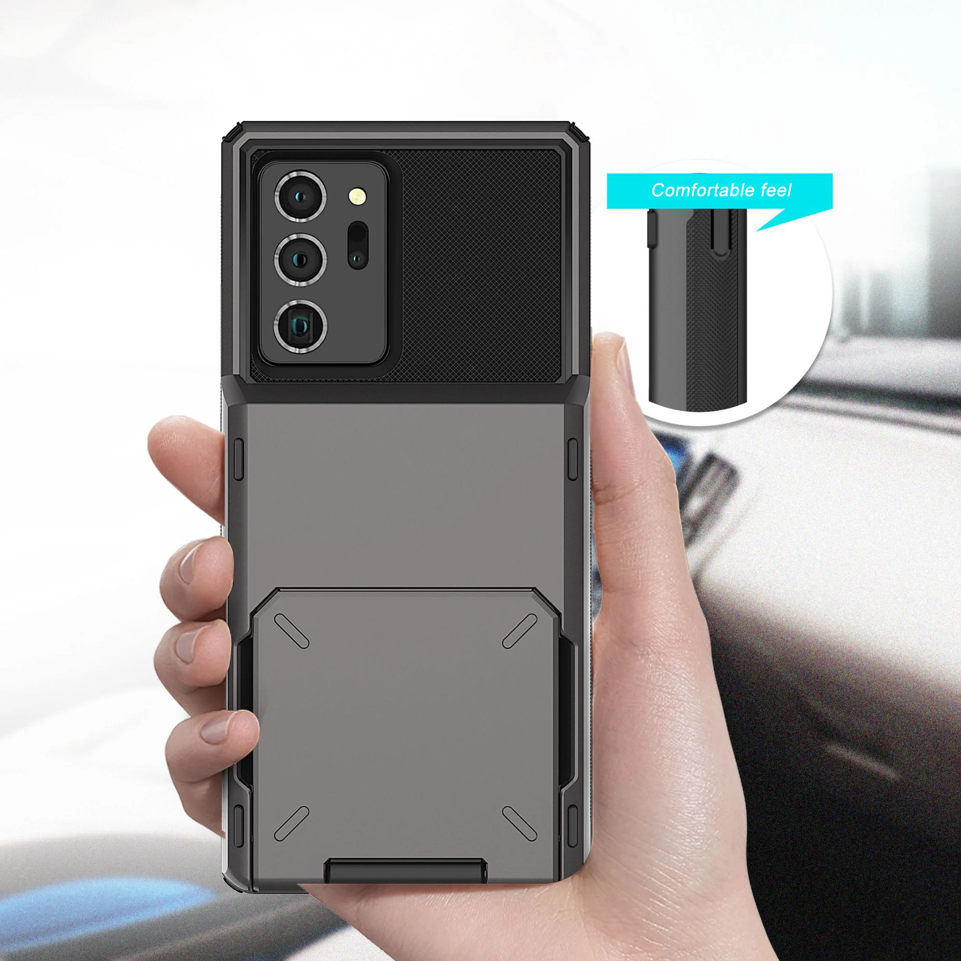 US $385.45 100pcsLot TPUPC 2 In 1 Shockproof Cover Card Business Phone Case For Samsung S8 9 Plus 10E 20 Ultra Note10 Pro M51 Custom Logo