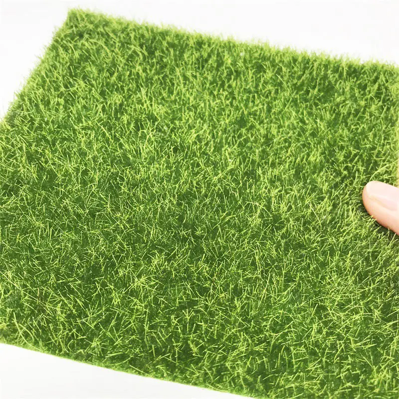 15x15 см маленький искусственный газон поддельная трава коврик зеленый поддельный мох стены ложный газон подставка для миниатюрного Сада Пейзаж украшения