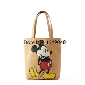 

Disney Mickey mouse canves lady shoulder bag women handbag High capacity cartoon shopping bag