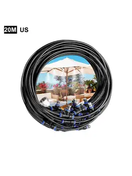 

Outdoor Misting Cooling System Kit With Copper Metal Mist Nozzles Connector Watering Distribution System Lawn Irrigator Kit