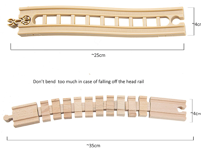 34 модели деревянные части дорожки Бук деревянная железная дорога железнодорожные пути игрушки аксессуары подходят для всех обычных деревянных дорожек