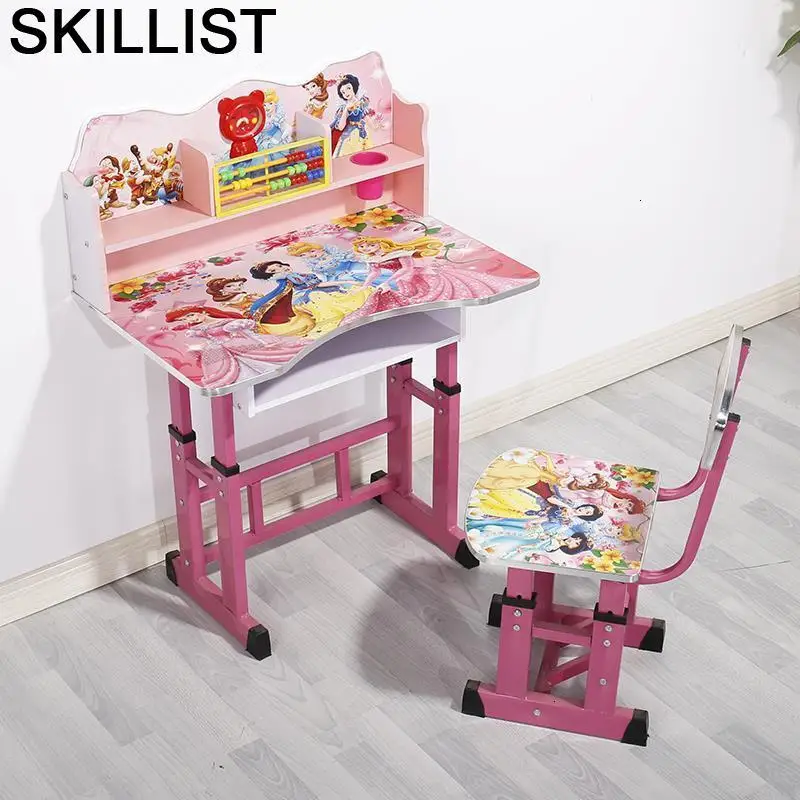 Pour Mesa Y Silla Escritorio Kindertisch Mesinha Infantil стул и таволо Бамбини Регулируемый Enfant Kinder для