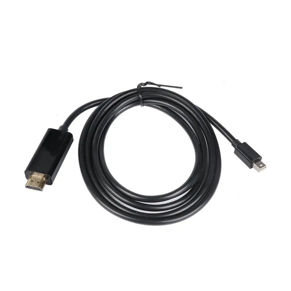 1,8 м/6 футов Мини DP к hdmi-кабель, адаптер Mini DisplayPort штекер к HDMI штепсельный кабельный переходник для Macbook Pro Air проектор
