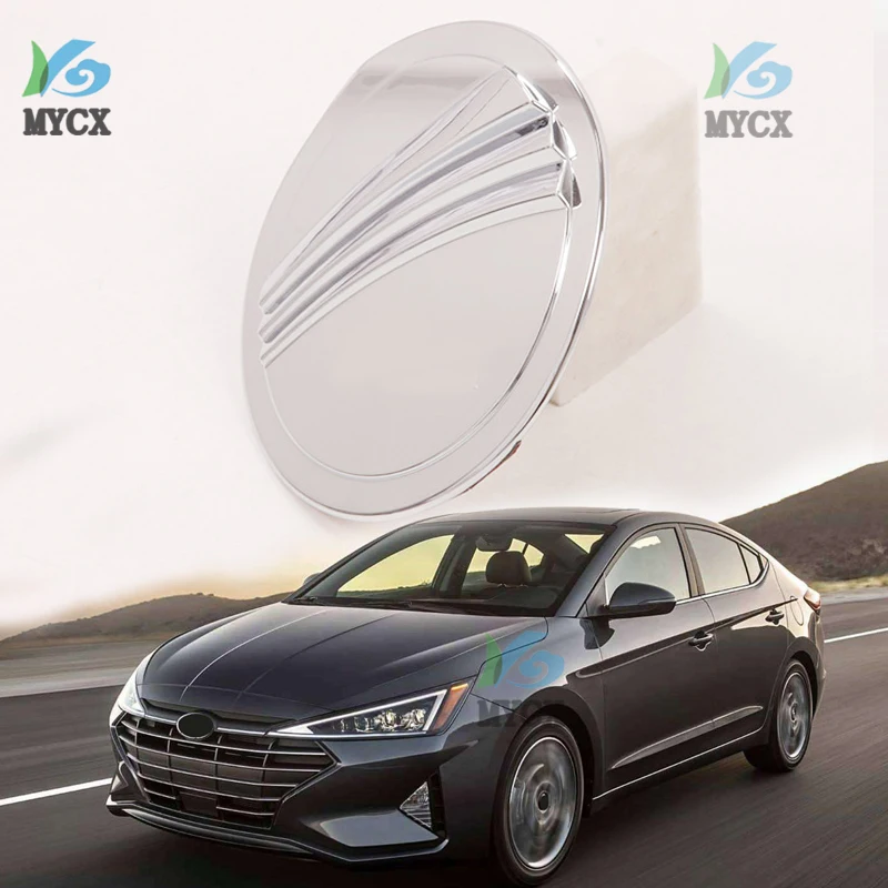 

Тюнинг автомобиля, крышка топливного бака, отделка для Hyundai Elantra 2019 2020, крышка бензобака, топливная крышка, наклейка, крышка, отделка, внешние аксессуары