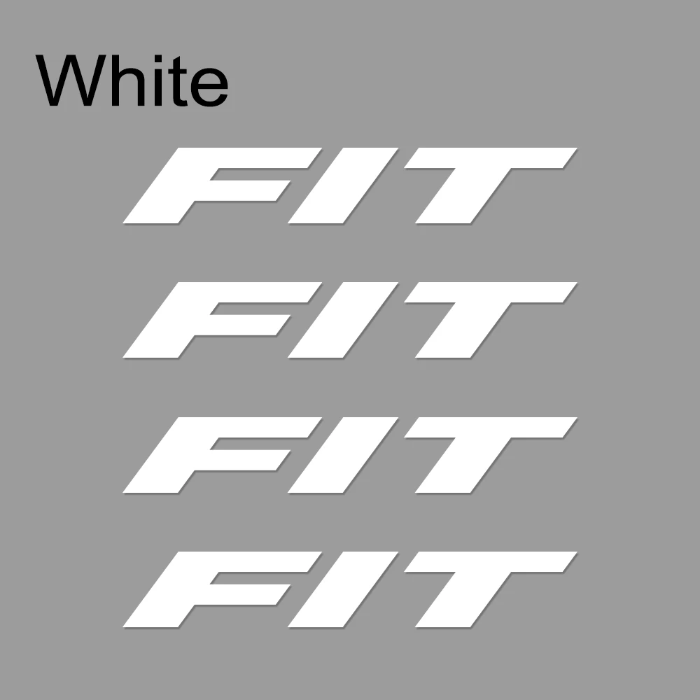 4 шт. автомобильные наклейки Авто дверные ручки наклейки для Honda Fit виниловое Спортивное украшение забавные автомобильные наклейки и наклейки аксессуары для автомобиля - Название цвета: White