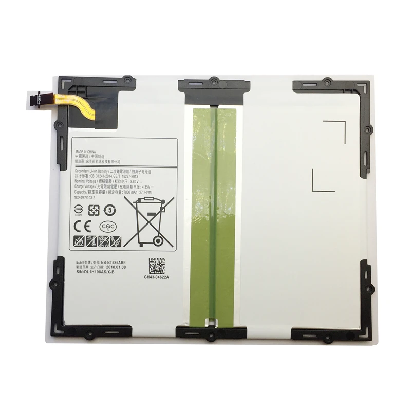 Ёмкость планшет Батарея EB-BT585ABE 7800 мАч для Samsung Galaxy планшет Tab A 10,1 T580 SM-T585C T585 T580N батареи