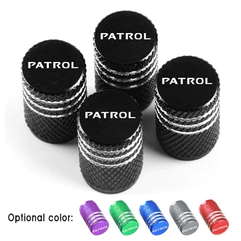 

Car Styling Aluminum alloy Wheel Stem Covers Tire Valve Caps Decoration for Nissan Patrol Y60 Y61 Y62
