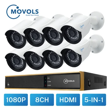 

MOVOLS CCTV 1080P 8pcs Camera Video Surveillance System 8CH 2000TVL Outdoor Security Camera Set Night vision 8CH 2MP DVR Kit