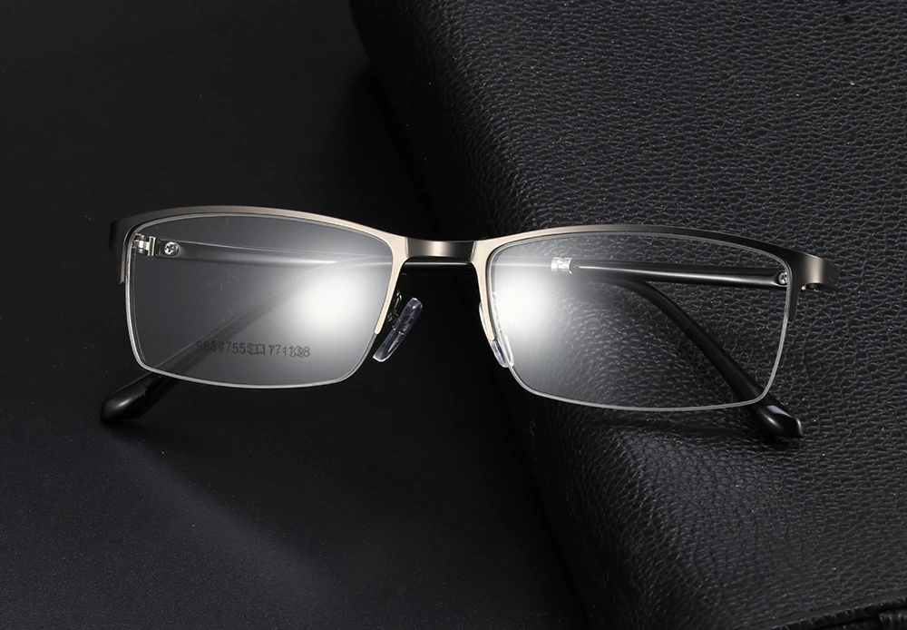 Мужские металлические очки TR90 прозрачные линзы полуочки Oculos De Grau Близорукость Оптические очки для чтения