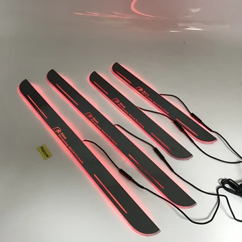 

eOsuns led moving door scuff for Audi A1 A3 A4 A5 A6 A7 Q3 Q5 Q7 dynamic door sill plate flat lining overlay Flowing/still light