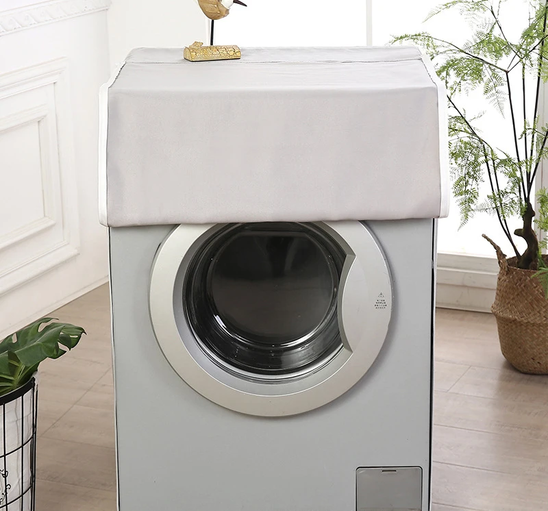 

Solid Washing Machine Dust Proof Cover Sunscreen Automatic Universal Dust Boot Top Washing Machine Protective Dust Case ZH387