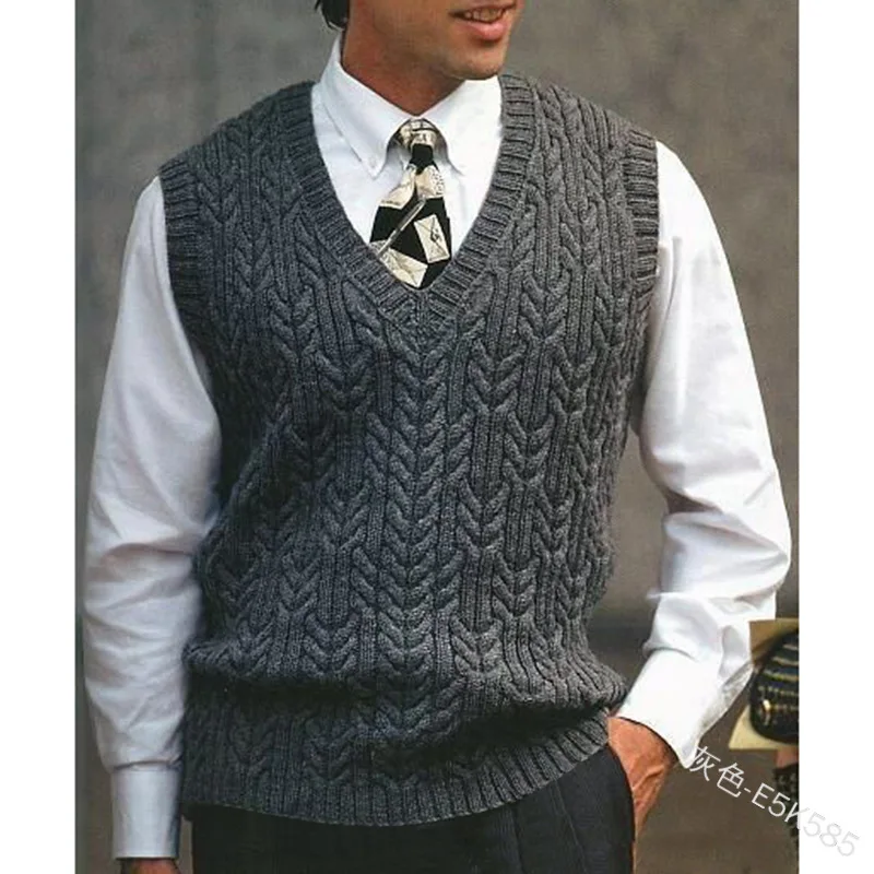 Mens Sweater Vest Spring Autumn 