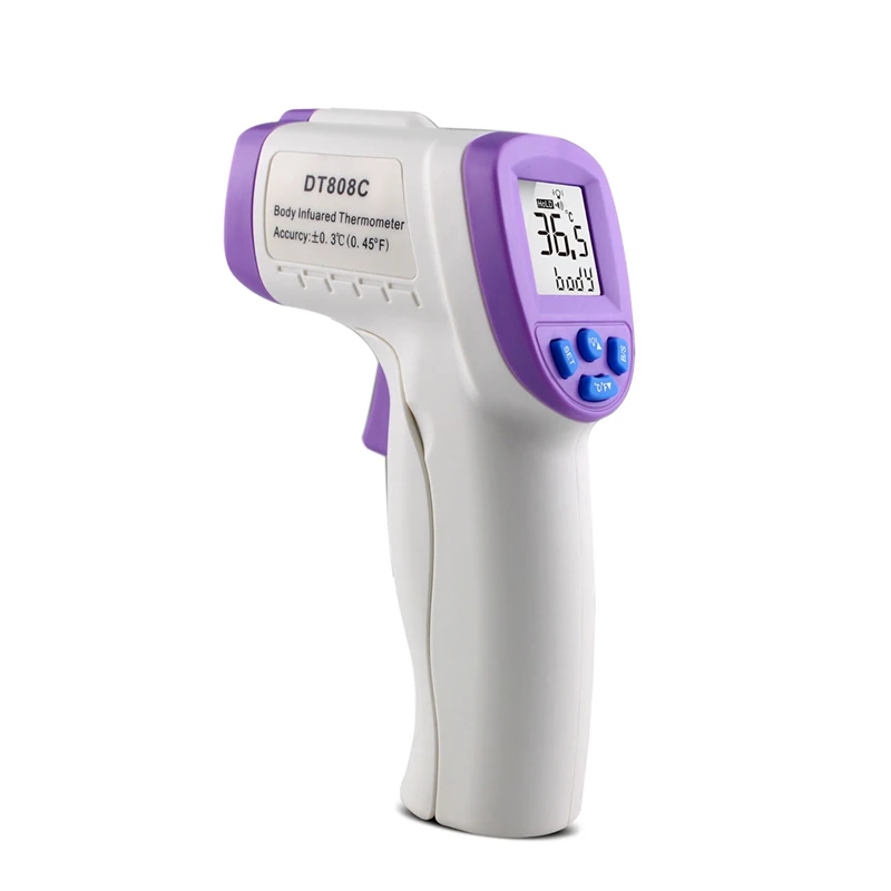 

DT808C Non-Contact Infrared Thermometer Handheld Electronic Thermometer Forehead Thermometer